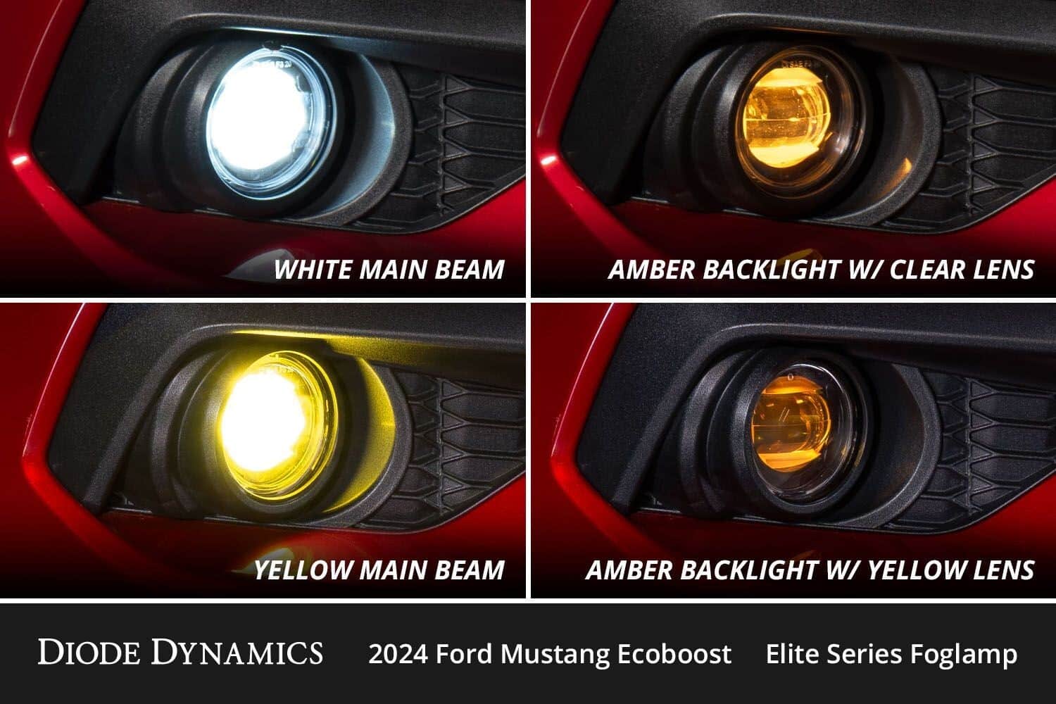 Diode Dynamics Elite Series Add-On White Fog Light Kit For 2024-2025 Mustang GT - GoodSpeedUSA