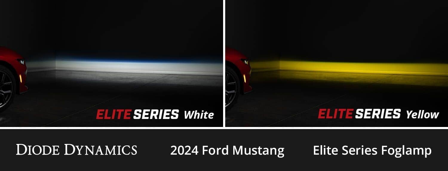 Diode Dynamics Elite Series Add-On White Fog Light Kit For 2024-2025 Mustang GT - GoodSpeedUSA