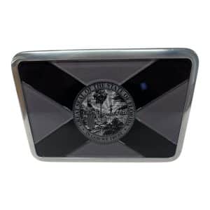 Blacked Out Florida Flag Premium 2" Tow Hitch Plug - GoodSpeedUSA