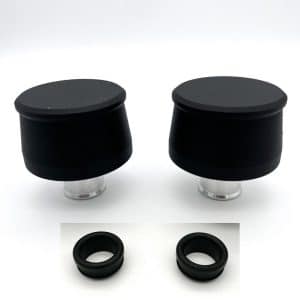 Black Billet Aluminum Valve Cover Breathers w/ Grommets For SBC BBC SBF BBF - GoodSpeedUSA