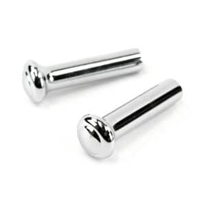 Pair Chrome Door Lock Knobs For 1968-1973 Ford Mustang - GoodSpeedUSA