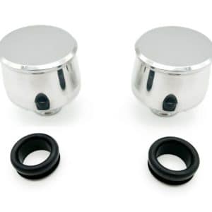 Pair Polished Billet Aluminum Valve Cover Breathers w/ Grommets For SBC BBC SBF - GoodSpeedUSA