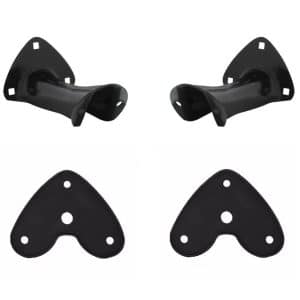 Pair Black Tail Light Brackets w/ Pads For Ford Model A - GoodSpeedUSA