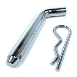 Chrome 5/8 in. Metal Tow Hitch Receiver Pin & Clip - GoodSpeedUSA