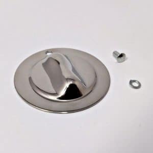 Crank Hole Cover Plate on Radiator Shell (Stainless) for 1930-1931 Ford Model A - GoodSpeedUSA