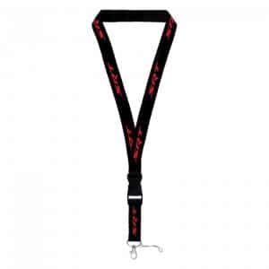 Universal Red Dodge SRT Logo On Black Keychain Lanyard (Licensed) - GoodSpeedUSA