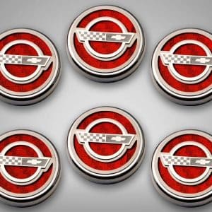 American Car Craft C4 Corvette Fluid Cap Cover Set Manual Trans Red Carbon Fiber - GoodSpeedUSA