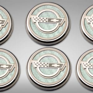 American Car Craft C4 Corvette Fluid Cap Set Manual Trans White Carbon Fiber - GoodSpeedUSA