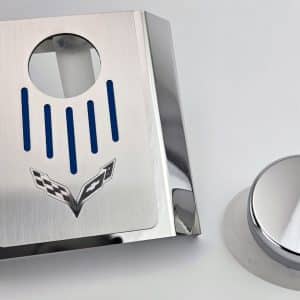 Master Cylinder Cover – 2014–2019 C7 Corvette – Dark Blue Solid - GoodSpeedUSA