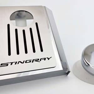 Master Cylinder Cover STINGRAY – 2014–2019 C7 Corvette Auto – Solid Black - GoodSpeedUSA