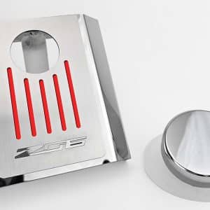 Master Cylinder Cover “Z06” – 2014–2019 C7 Corvette Auto – Bright Red Inlay - GoodSpeedUSA