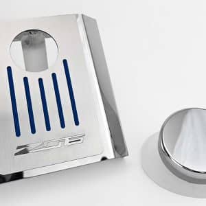 Master Cylinder Cover “Z06” – 2014–2019 C7 Corvette Auto – Dark Blue Inlay - GoodSpeedUSA