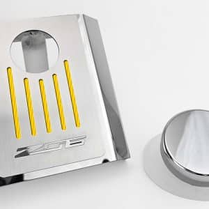 Master Cylinder Cover “Z06” – 2014–2019 C7 Corvette Manual – Yellow Carbon Fiber - GoodSpeedUSA