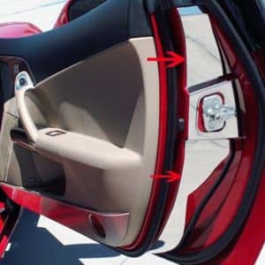 Stainless Door Jamb Kit – 1997–2004 C6 Corvette w/ Lambo Style Doors – Qty 2 - GoodSpeedUSA