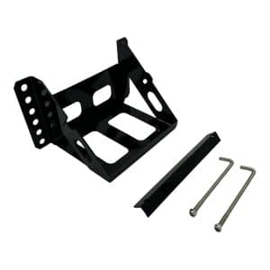 Black Universal Steel Bolt In Small Battery Tray Box For Hot Rod Custom - GoodSpeedUSA