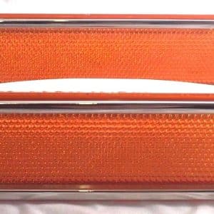Pair Amber Side Marker Lights w/ Trim for 1973-1980 Chevy Truck - GoodSpeedUSA