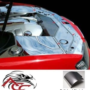 Radiator Cover w/ 3 Cap Covers – 2008–2009 Pontiac G8 GT – Polished Stainless - GoodSpeedUSA