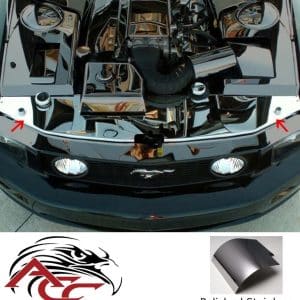 Radiator Support Cover – 2005–2009 Ford Mustang V6/GT – Polished Stainless - GoodSpeedUSA