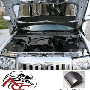 Radiator/Header Plate – 2005–2010 Chrysler 300 – Polished Stainless Steel - GoodSpeedUSA