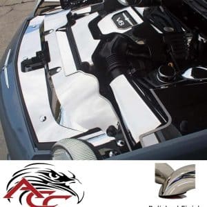 Header Plate/Radiator Cover – 2003–2005 Thunderbird 3.9L V8 – Polished Stainless - GoodSpeedUSA