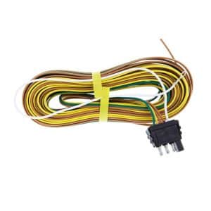 25' 4 Pin Flat Trailer Wiring Harness Kit Wishbone Style For Trailer Tail Lights - GoodSpeedUSA