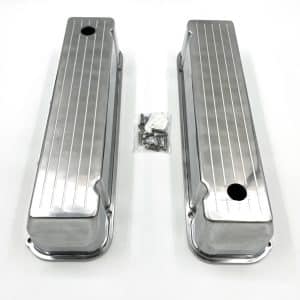 Pair Polished Ball Milled Valve Covers For Big Block Ford BBF 429 & 460 - GoodSpeedUSA