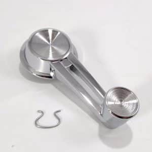 Chrome Door Window Crank Handle w/ Double Arm & Chrome Knob for 1961-1966 Chevy - GoodSpeedUSA