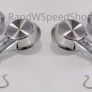 Chrome Vent & Door Window Crank Handles W/ Double Arm Knobs for 1961-1966 Chevy - GoodSpeedUSA