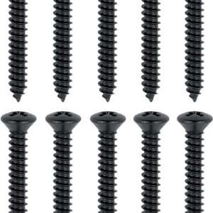 (Set/10) Black Dash Instrument Bezel Screws For 1973-1991 GMC Suburban - GoodSpeedUSA