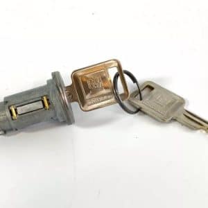 Ignition Switch Cylinder w/ GM Logo Keys For 1966-1967 Chevy Impala - GoodSpeedUSA