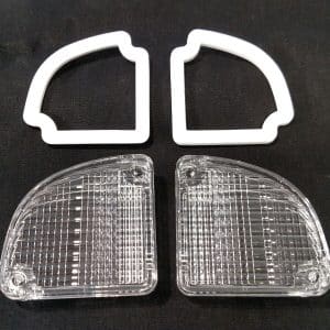 Pair Reverse Light Lens & Gaskets for 1967-72 Chevrolet Pickup Truck - GoodSpeedUSA