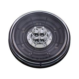 4" Round LED "Abyss" Stop, Turn & Tail Light w/ Red LED/Clear Lens - GoodSpeedUSA