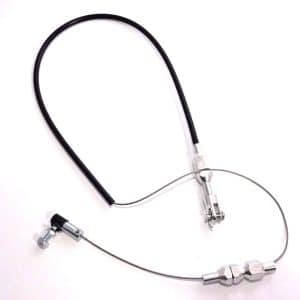 36" Stainless Throttle Cable 24" Black Housing - Chevy Ford 350 302 SBC SBF - GoodSpeedUSA