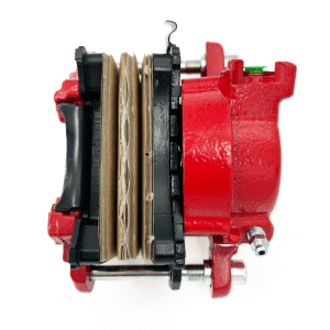 LH Driver Red Front Disc Brake Caliper w/ Pads For 1982-1992 Chevy Camaro - GoodSpeedUSA