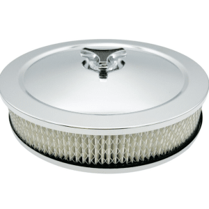 Chrome 10" x 2" Round Air Cleaner Wing Nut w/ 5-1/8" Neck Holley Edelbrock - GoodSpeedUSA