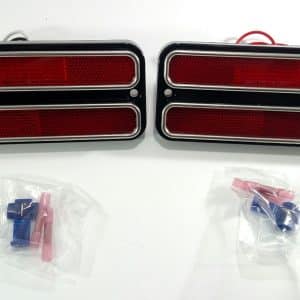 Pair (2) 1968-72 Chevy Truck Red LED Side Marker Lights Turn Signal 69 70 71 - GoodSpeedUSA