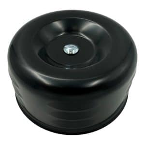 4" Black Short Louvered Air Cleaner Assembly For 1 2 Barrel Carb 2-5/8" Neck - GoodSpeedUSA