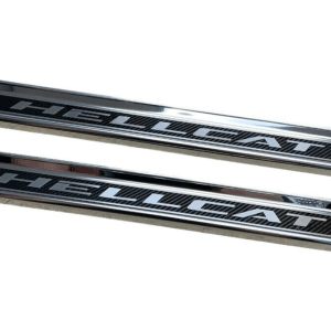 Door Sill Plates Carbon Fiber & Stainless Steel For 2015-2023 Challenger Hellcat - GoodSpeedUSA