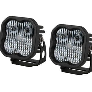 Diode Dynamics Pair SS3 SAE/DOT Combo White Sport LED Pod Light - Red Backlight - GoodSpeedUSA