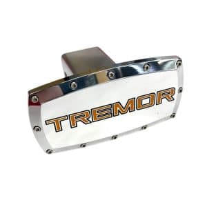 Polished Ford Tremor Orange Script Tow Hitch Plug Cover For 2" Hitch Receiver - GoodSpeedUSA