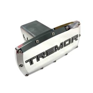 Polished Ford Tremor Black Script Tow Hitch Plug Cover For 2" Hitch Receiver - GoodSpeedUSA